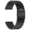 Miniatyrbillede 1 af 2: Samsung Galaxy Watch 5 / 5 Pro / Watch 4 urrem i rustfrit stål - Sort Black