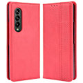 Miniatyrbillede 1 af 2: Bofink Vintage Samsung Galaxy Z Fold4 Læder Etui - Rød Red