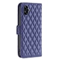 Miniatyrbillede 2 af 6: Rhombus mat Samsung Galaxy A04e flip etui - Blå Blue