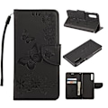 Pikkukuva 1 / 2: Butterfly Samsung Galaxy A50 nahkakotelo - Musta Black
