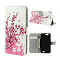 Pikkukuva 1 / 2: Moberg Huawei Ascend G7 Nahkakotelo - Luumupuu Multicolor