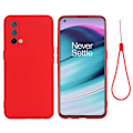 Pikkukuva 1 / 2: Matta nestesilikoninen kuori OnePlus Nord CE 5G - Punainen Red