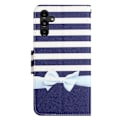 Pikkukuva 2 / 2: Wonderland Samsung Galaxy A24 4G Läppäkotelo - Bowknot Blue