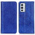 Miniatyrbild 1 av 2: Äkta läder OnePlus 9RT 5G fodral med magnetisk stängning Blå