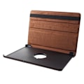 Miniatyrbillede 2 af 2: Huawei MediaPad T5 litchi læder flip etui - Brun Brown
