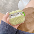 Miniatyrbillede 2 af 6: AirPods Pro 2 plysetui med spænde - Grøn Green