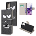 Pikkukuva 1 / 2: Wonderland Samsung Galaxy S20 Plus flip kuoret - Älä Koske Black