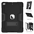 Miniatyrbillede 2 af 2: iPad (2017) bi-farve silikone hybrid etui - Sort Black