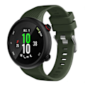 Miniatyrbillede 1 af 2: Garmin Forerunner 45S silikone sølv Spænde Urrem - Militærgrøn Green