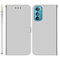 Miniatyrbillede 1 af 2: Mirror etui til Motorola Edge 30 - Sølv/Grå Silver grey