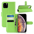 Miniatyrbillede 1 af 2: Alpha iPhone 11 Pro Max læder flip etui - Grøn Green
