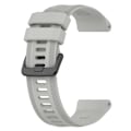 Miniatyrbillede 1 af 2: Silikoneurrem i twill-design til Garmin-ur - Grå Silver grey