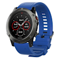 Miniatyrbillede 1 af 2: 26mm Garmin Fenix 5X / 5X Plus / Fenix 3 / 3 HR silikone Urrem - Blå Blue