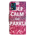 Miniatyrbillede 3 af 6: Wonderland Motorola Moto E13 Flip Etui - Keep Calm og Sparkle Red