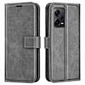 Pikkukuva 1 / 2: Lompakko Nahkakotelo For Xiaomi Redmi Note 12 Pro Plus - Harmaa Silver grey