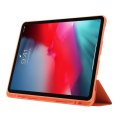 Pikkukuva 6 / 6: iPad Pro 12.9 (2022) / (2021) / (2020) kolminkertainen nahkakotelo - Oranssi Orange