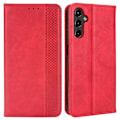 Miniatyrbillede 1 af 2: Bofink Vintage Samsung Galaxy A14 Læder Etui - Rød Red
