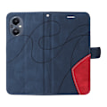 Miniatyrbillede 2 af 2: Tekstureret OnePlus Nord N20 5G læderetui med rem - Blå Blue