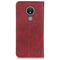 Pikkukuva 2 / 2: Nokia C21 lompakkokotelo, aitoa nahkaa - Punainen Red