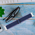 Miniatyrbillede 4 af 5: Samsung Galaxy Watch 5 / 5 Pro / 4 nylon urrem - Lilla Blå Blue