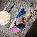 Miniatyrbillede 2 af 2: Marble design iPhone 14 Pro Max cover - Levende Marmor Diamant Multicolor