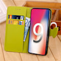 Miniatyrbillede 2 af 2: iPhone Xr bladformet magnetisk læder flip cover - Brun Brown