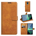 Miniatyrbillede 2 af 2: Wallet-style Læder Etui til Nokia 1.4 - Orange Orange