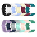 Miniatyrbild 2 av 2: Fitbit Versa 2 / Versa Lite silikon klockarmband - svart / Size: L Svart