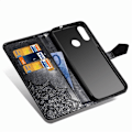 Miniatyrbillede 2 af 2: Mandala Motorola Moto E6 Plus etui - Sort Black