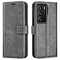 Pikkukuva 1 / 2: Lompakko Nahkakotelo For ZTE Axon 40 Ultra - Harmaa Silver grey