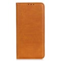 Miniatyrbillede 3 af 6: Flip Etui med Pung i Ægte Læder til Samsung Galaxy A04 - Brun Brown
