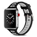 Pikkukuva 1 / 2: Apple Watch 42mm trendikäs ranneke - Musta / Valkoinen Multicolor