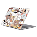 Pikkukuva 1 / 6: HAT PRINCE MacBook Air 13 M1 (A2337, 2020) / Retina (A2179, 2020) / M1 (A2337, 2020) söpö eläintyylinen suojus - Eläintarhan Eläimet Yhdistyvät Brown