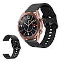 Miniatyrbillede 1 af 2: Samsung Galaxy Watch 3 (41mm) simple silikone rem - sort Black