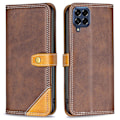 Pikkukuva 1 / 2: BINFEN kaksivärinen nahkakotelo Samsung Galaxy M53 5G - Kahvi Brown