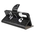 Miniatyrbillede 2 af 2: Samsung Galaxy A9 (2018) kryds tekstur læder flip etui - Do not Touch My Phone Multicolor