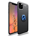 Miniatyrbillede 1 af 2: Fingerring Kickstand Fleksibel taske iPhone 11 Pro Max 6,5 tommer (2019) (Indbygget metalplade) - Sort Black