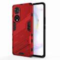 Pikkukuva 1 / 6: Shockproof Hybrid Suojakuori With A Modern Touch For Huawei Nova 9 Pro / Honor 50 Pro - Punainen Red