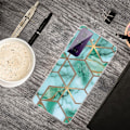 Pikkukuva 2 / 2: Marmori Samsung Galaxy S21 FE Suojakotelo - Teal marmori laatta Green
