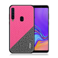 Miniatyrbild 2 av 2: Samsung Galaxy A9 (2018) MOFI hybrid plast mobilskal med halkfri tvåfärgad yta - Ros Rosa