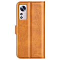 Pikkukuva 2 / 2: Xiaomi 12 Lite nahkainen lompakokkotelo - Keltainen Brown