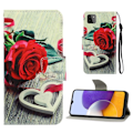 Pikkukuva 1 / 2: Wonderland Samsung Galaxy A22 5G Läppäkotelo - Rose Multicolor