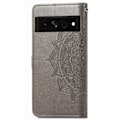 Miniatyrbillede 2 af 2: Mandala Google Pixel 7 Pro Flip Etui - Grå Silver grey