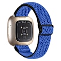 Miniatyrbild 1 av 2: Fitbit Sense / Versa 3 elastiskt klockarmband med justerbart spänne - Mörkblå Blå
