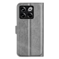 Miniatyrbillede 2 af 2: Læderetui med Pung til OnePlus Ace Pro / 10t - Grå Silver grey