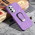 Pikkukuva 2 / 2: Iskunkestävä nahkasuojus soikealla jalustalla Samsung Galaxy A53 5G:lle - Violetti Purple
