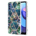 Pikkukuva 1 / 2: Marble Motorola Moto E30 / E20 / E40 Suojakotelo - Sininen / Vihreä Multicolor