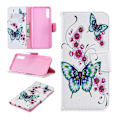 Pikkukuva 1 / 2: Butterfly Samsung Galaxy A70 nahkakotelo - Perhonen Ja Kukka Multicolor