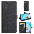 Miniatyrbillede 2 af 2: Wallet-style Læder Etui til Xiaomi Redmi 10 Prime / Redmi 10 - Sort Black