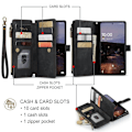 Miniatyrbillede 2 af 2: CaseMe Samsung Galaxy A33 5G etui med lynlås og pung - Sort Black